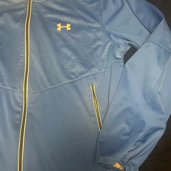 UA Blue and Yellow Performance Jacket - Picture 2 of 4